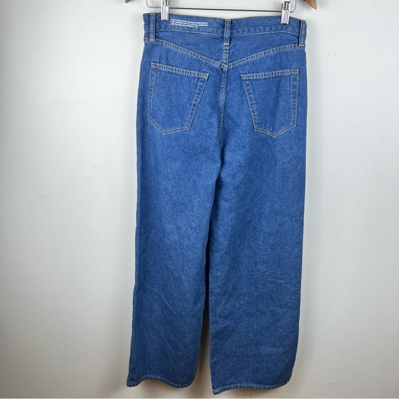 NEW Pangaia Hemp Denim High Rise Wide Leg Jeans - Picture 6 of 7